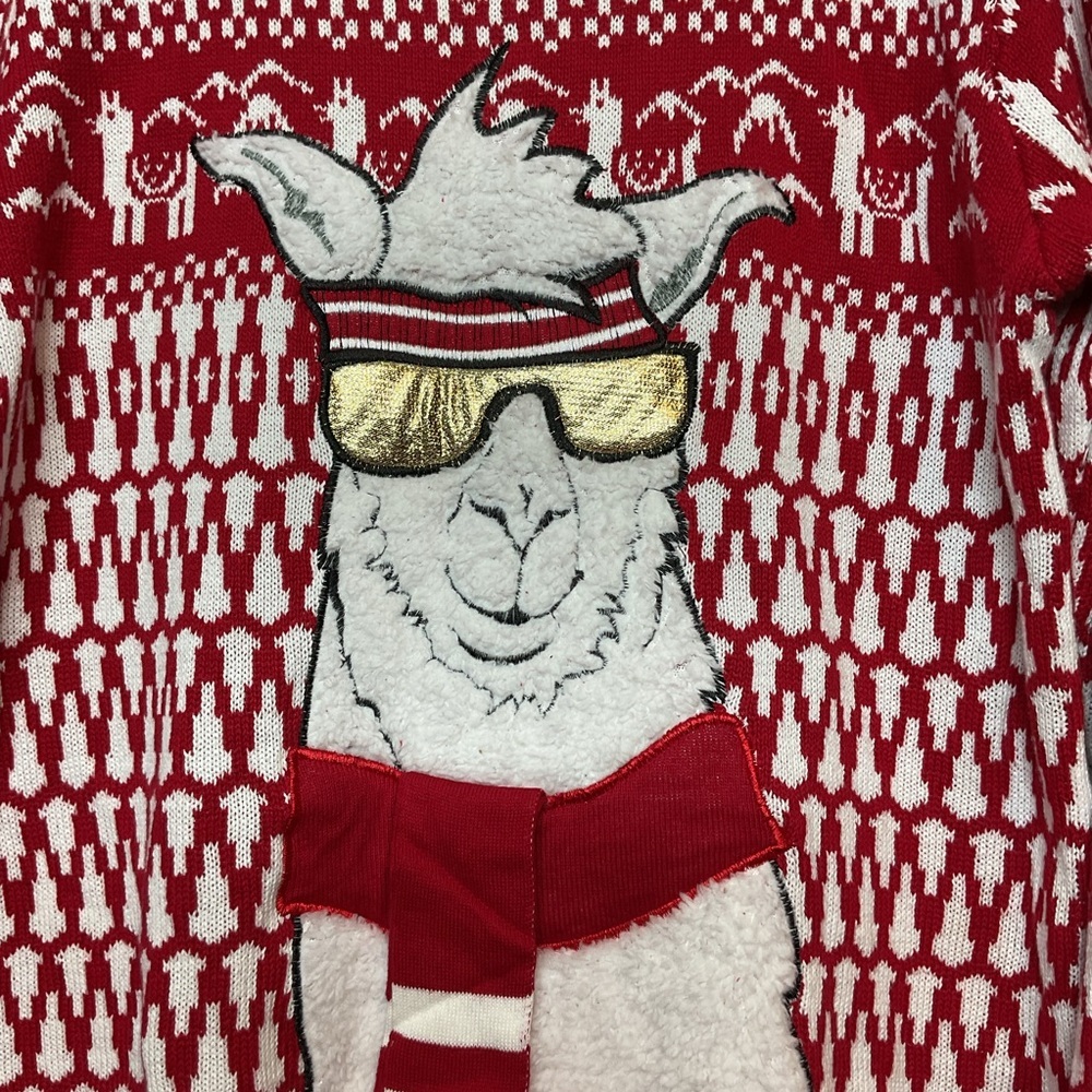 Blizzard Bay llama christmas sweater med - Picture 5 of 9